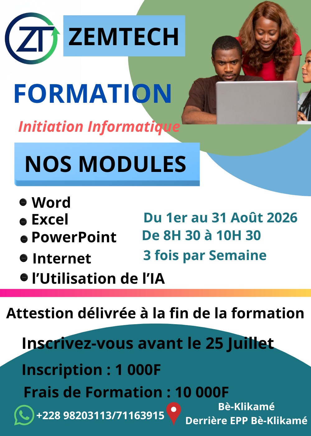 INITIATION A L'INFORMATIQUE